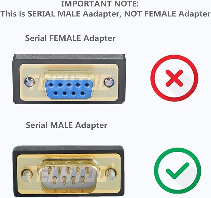 4 Port Professional FTDI CHIP USB to RS232 Serial Cable DB9 Serial Adapter Converter 9-Pin Male to Male with Hexnuts (W/Hexnuts, 4 RS232 Port)