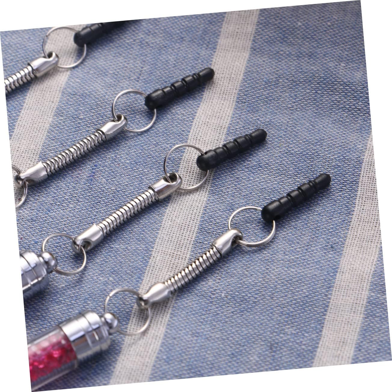 Hemobllo Mini Stylus Pen - 8 Pcs Crystal Capacitive Stylus for Universal Touch Screens, Portable with 3.5mm Jack