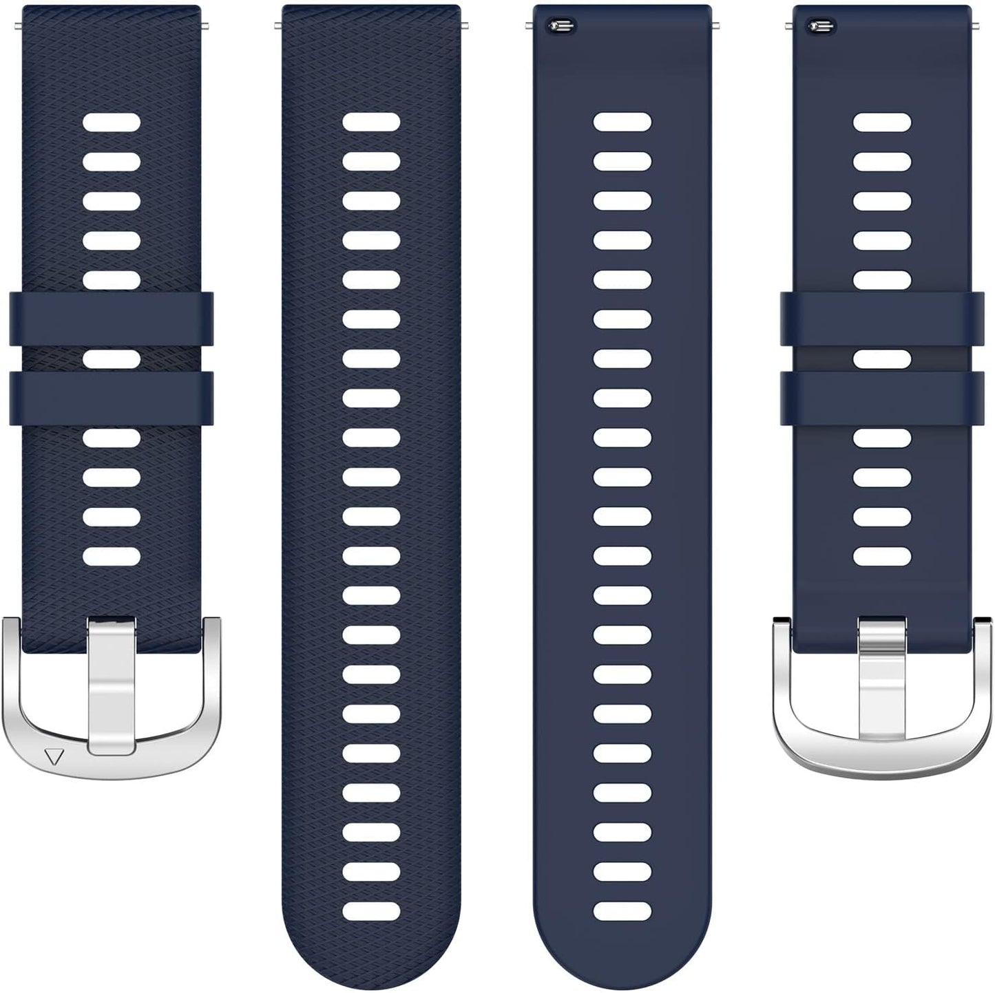 E ECSEM Bands Compatible for AviiHoug H23, Soft Silicone Waterproof Adjustable Sport Watch Strap Replacement for Men &