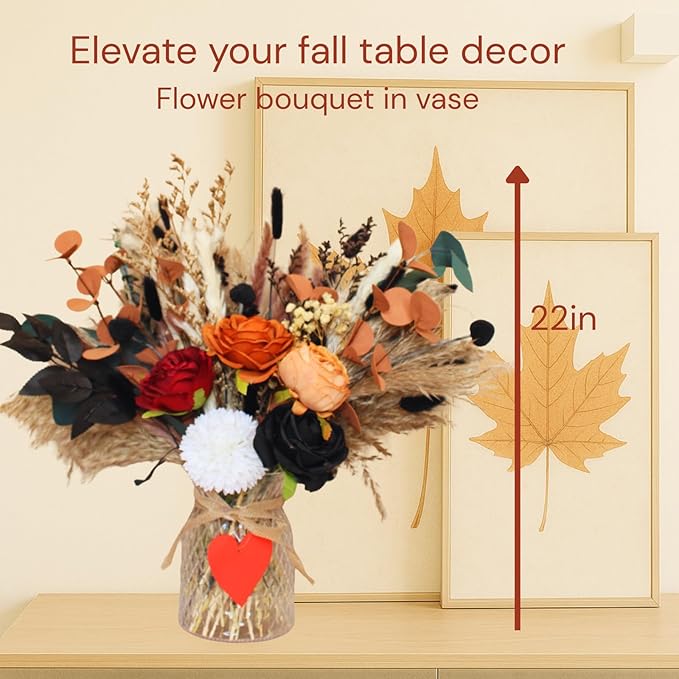 Thanksgiving Centerpieces For Dinner Table, Fall Centerpieces for Tables, Coffee Dining Table Centerpiece Decor For Home, Thanksgiving Christmas Winter Decorations, Centro De Mesa De Otoño