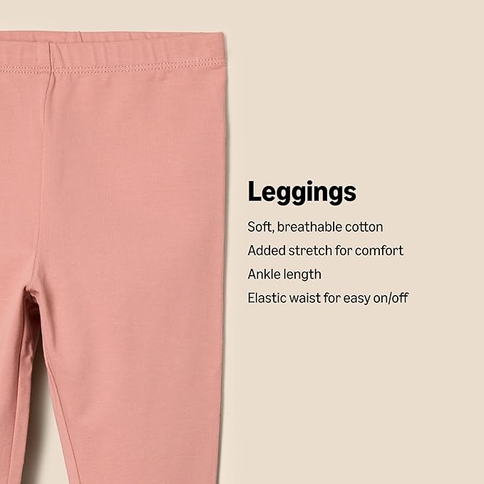 Amazon Essentials x Sofia Grainge Unisex Toddlers and Babies' Legging, Pack of 3