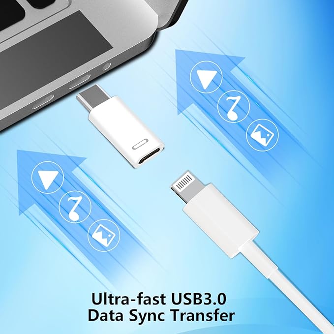 [Apple MFi Certified] Lightning to USB-C Adapter, Stuffcool 4Pack Lightning Female to Type-C Male Digital Connector PD 35W Type-C Fast Charging for iPhone 17/17 Air/17 Pro/17 Pro Max/16/16 Pro/15/iPad