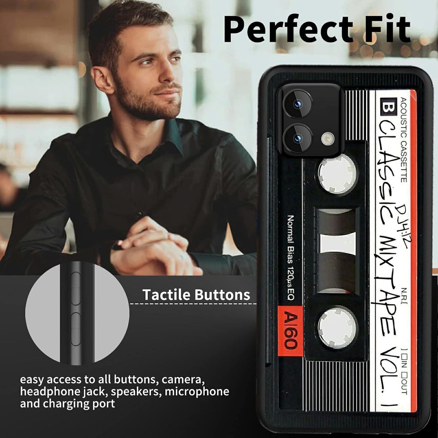 Rossy for Moto G Stylus 5G 2023 Case [Not fit 5G 2022] Slim Soft TPU Silicone Shockproof Protective Cover with Retro