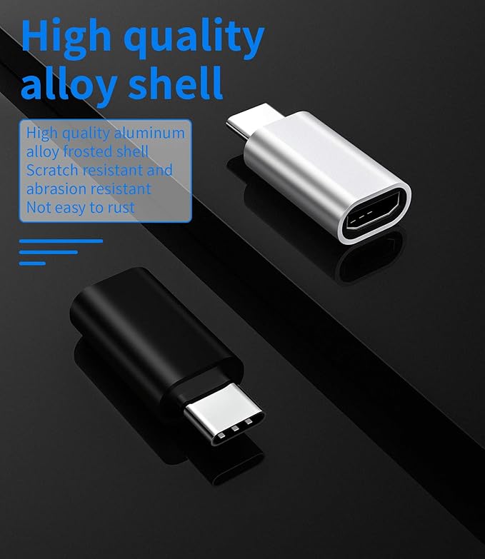 Micro USB Female to USB C Male(3pack) Adapter Compatible for Samsung Galaxy Note 10 S21 S20 Pixel 5XL Ipad Pro Air4 LG Ultra Z Flip Android Charging Cable to Type-C Port Charger Cord Converter