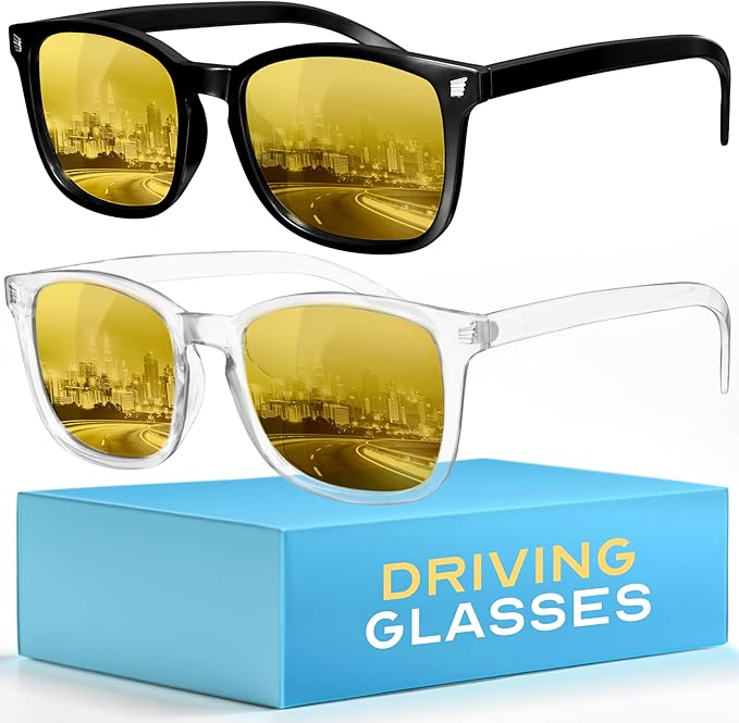 livho High Tech Night Driving Blue Light Glasses - Advanced Blue Light Blocking Computer Glasses