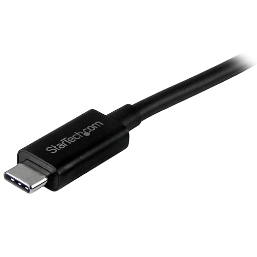 StarTech 3.3ft (1m) USB-C Cable, USB 10Gbps, 60W (3A) PD, 8K 60Hz / 4K 144Hz, USB-IF Certified, Thunderbolt Compatible