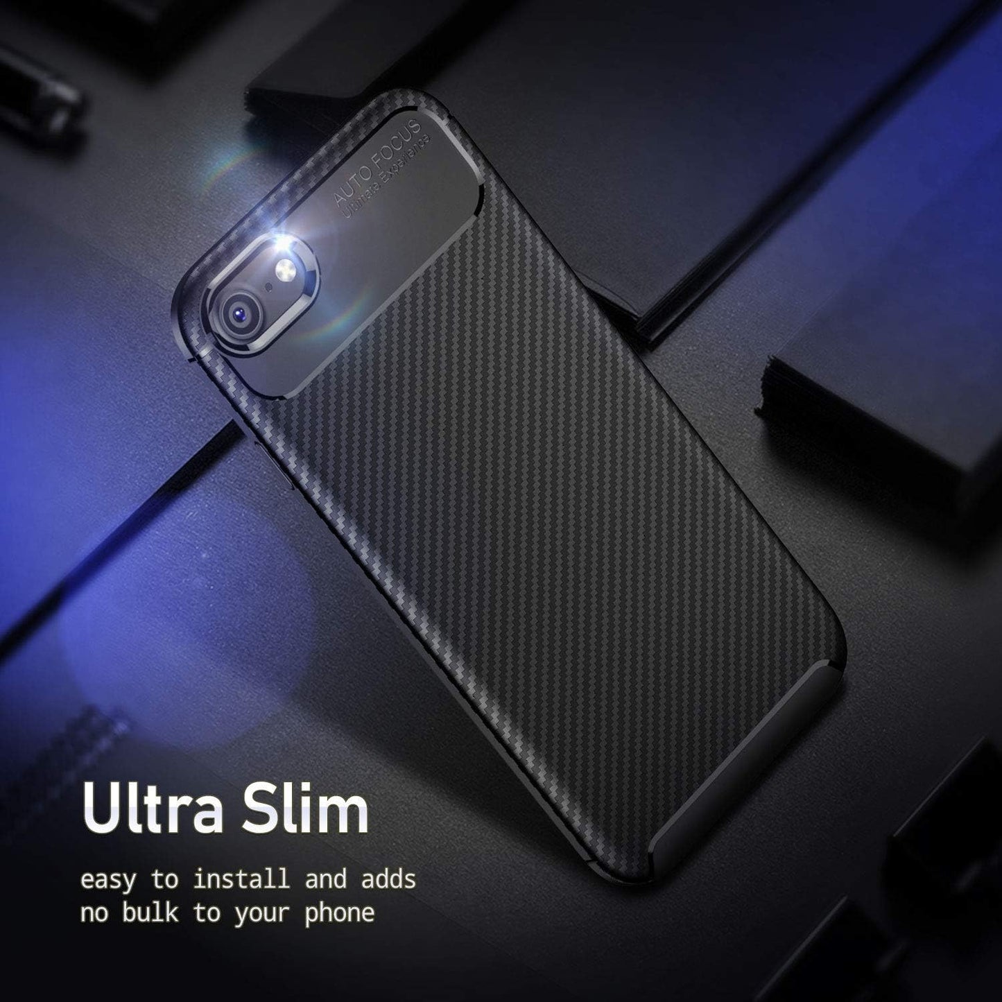 ORIbox Durable Lightweight Shockproof Cover for iPhone SE (3rd and 2nd gen) and iPhone 8/7, Slim Phone Case for Women