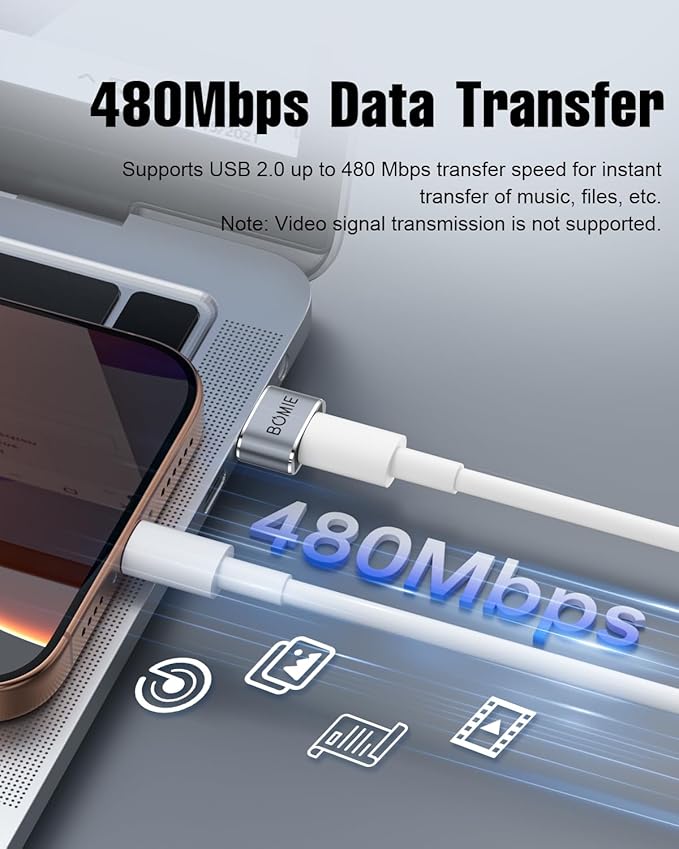 BOMIE 10 Pack USB to USB C Adapter,3A Fast Charging(PD27W/66W QC100W) 480Mbps Data Transfer,USB C Female to USB A Male OTG Adapter for M-acBook,Phone15/16/17,Pad,A-irpods,G-alaxy,X-Peria Gray