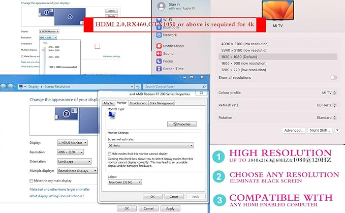4K HDMI Dummy Plug, Virtual Monitor Emulator, Headless Display Adapter, EDID Emulator, Supports 4096x2160@60Hz, 3840x2160@60Hz, 2560x1440@60Hz for Windows, Mac, Linux – Plug & Play (6 Pack)