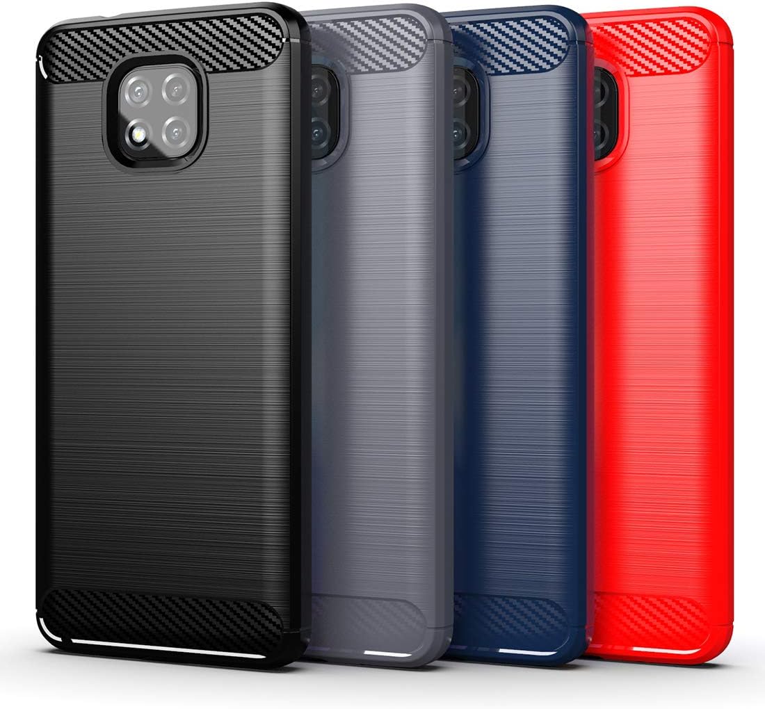 Osophter Flexible TPU Rubber Case for Moto G Power 2021 - Shock-Absorption Protective Cover (Black)