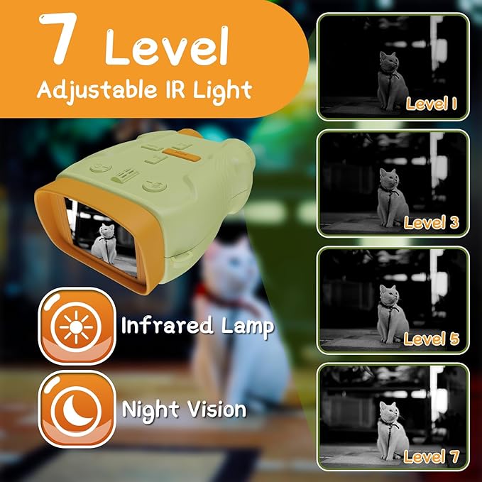 Night Vision Goggles for Kids Gifts with 32GB Card,Birthday Ideas Present 5X Zoom Kids Camera Night Vision Binoculars