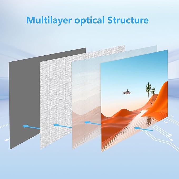 120-inch Projection Screen, 16:9 Foldable and Washable Portable 4K Movie Screen, Anti-Wrinkle, Easy-to-Install Outdoor Projection Screen, Suitable for Office, Home Theater, Outdoor and Indoor use.