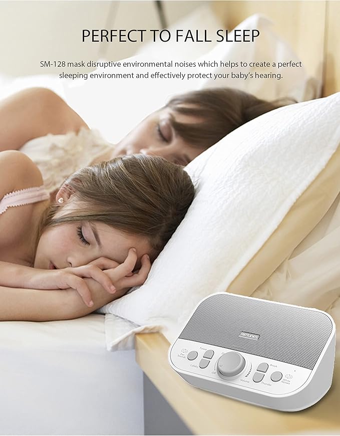 Riptunes White Noise Sound Machine w/ 28 Soothing Sounds, SM128 Enjoy Your Sleep with This Great Noise Machine