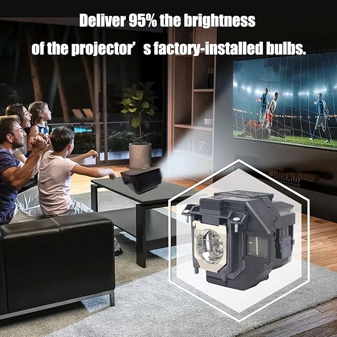 ELPLP97 / V13H010L97 Replacement Projector Lamp with Housing for Epson VS260 / PowerLite Home Cinema U50/880/2250/2200/EX7280/EX9240/EH-TW5820/EH-TW5700 – Business & Home Theater Projector Bulb
