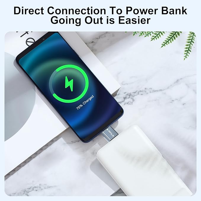 USB 3.1 Male to USB C Male Adapter (2 Pack), USB A to USB C Connector, 10G Data Transfer for Smartphone,Tablet, Laptop, Power Bank