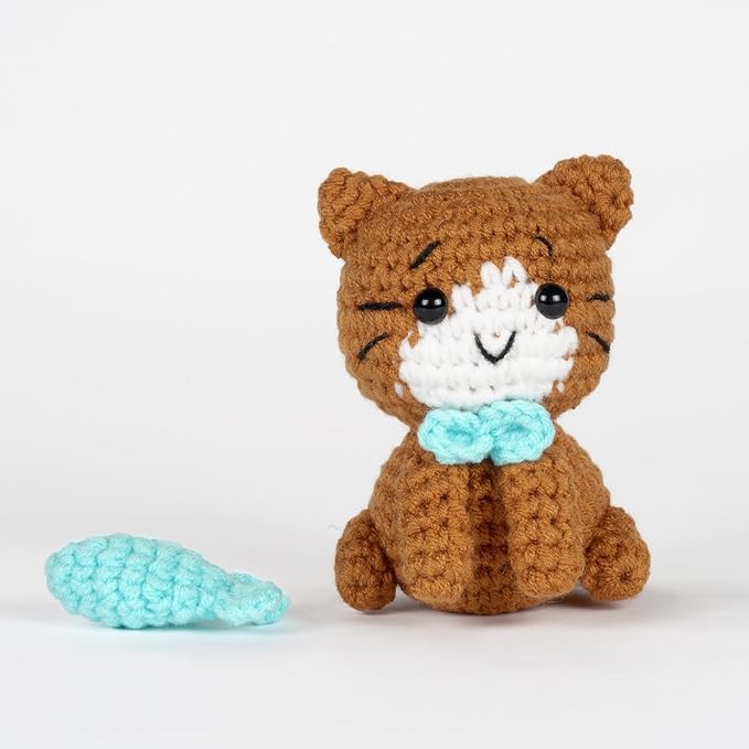 Wizardi Amigurumi DIY Crochet Kit - Cats F07N8-M124