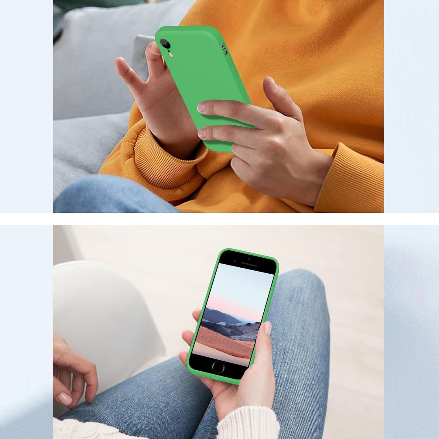 for iPhone SE Case 3rd and 2nd gen, iPhone 8/iPhone 7 Liquid Silicone, Full Body Protective, Soft Shockproof Anti