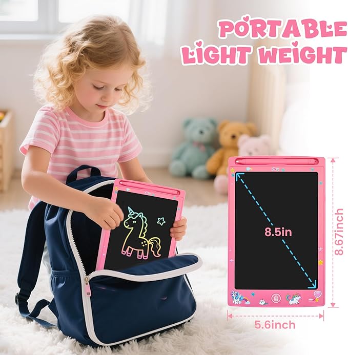 24 Pack LCD Writing Tablet for Kids, Erasable and Reusable Toddler Doodle Board in 8.5 inch, Ideal Educational Drawing Pad for Learning Toy for Ages 3-8 Gifts for Girls Boys