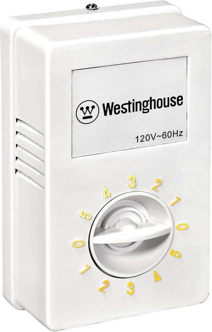 Westinghouse Westinghouse 7812700 Jax, Modern Industrial Style Ceiling Fan and Wall Control, 56 Inch, White Finish