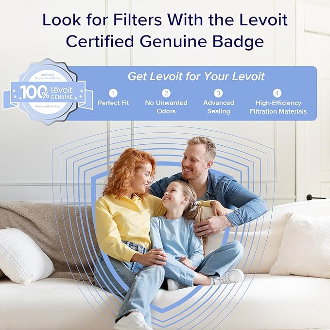 LEVOIT Air Purifiers for Home Large Room Up to 1733 Ft² With HEPA Sleep Mode, AHAM VERIFIDE, Auto Mode, Air Quality Monitor, Smart WiFi, 3-in-1 Filter For Pet Allergy, Smoke, Dust, Core 400S-P, White