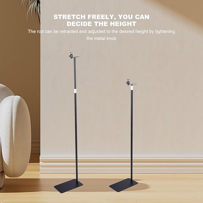 Sanpyl Projector Stand, Height Adjustable 110cm to160cm Projector Floor Stand for with 1/4 Screw Interface Projector, Telescopic Projector Bracket Projector Mount for Home Office