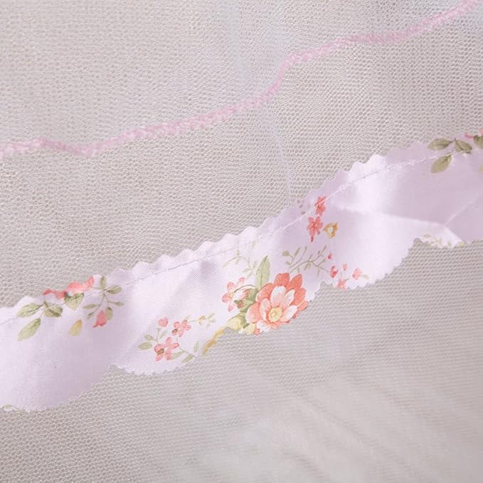 Canopy Bed Curtains Twin - 4 Corner Canopy for Beds, Bed Canopy for Girls Adult, Bedroom Decor (Twin Size, White)
