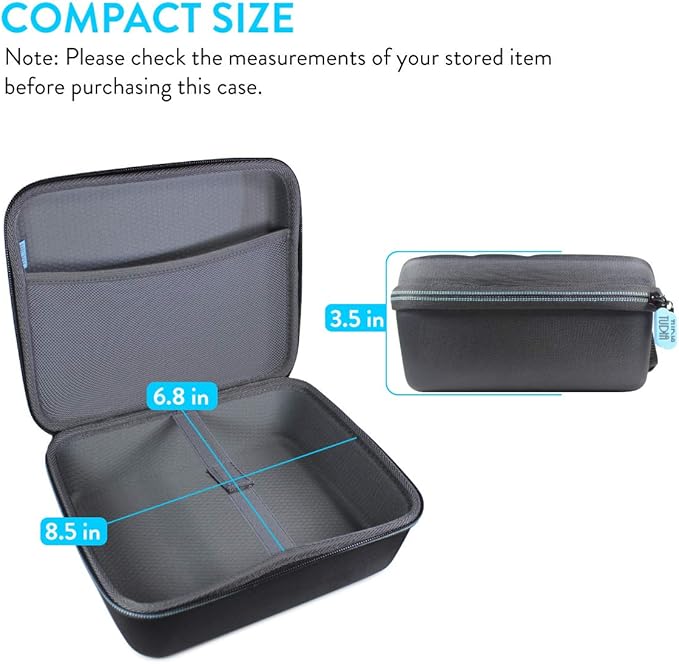 TUDIA EVA Empty Portable Hard Storage Carrying Travel Case For Mini Projector and Accessories Compatible with TMY, Aurzen, NICPOW, HAPPRUN, CiBest, HOMPOW, ELEPHAS, NISOO, PANSEBA, VOPLLS and NICPOW