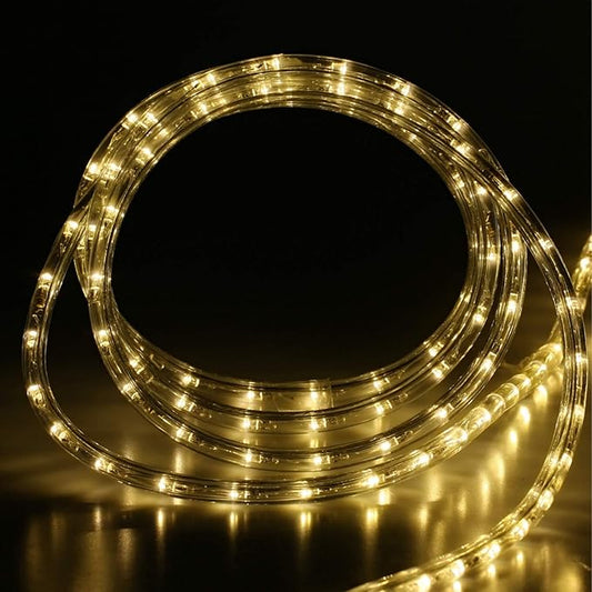 LED Rope Light, 20Ft LED Strip Lights Outdoor Waterproof Decorative Lighting for Indoor/Outdoor Decorations, Deck, Patio, Party and Bedroom Decorations (Wram White)