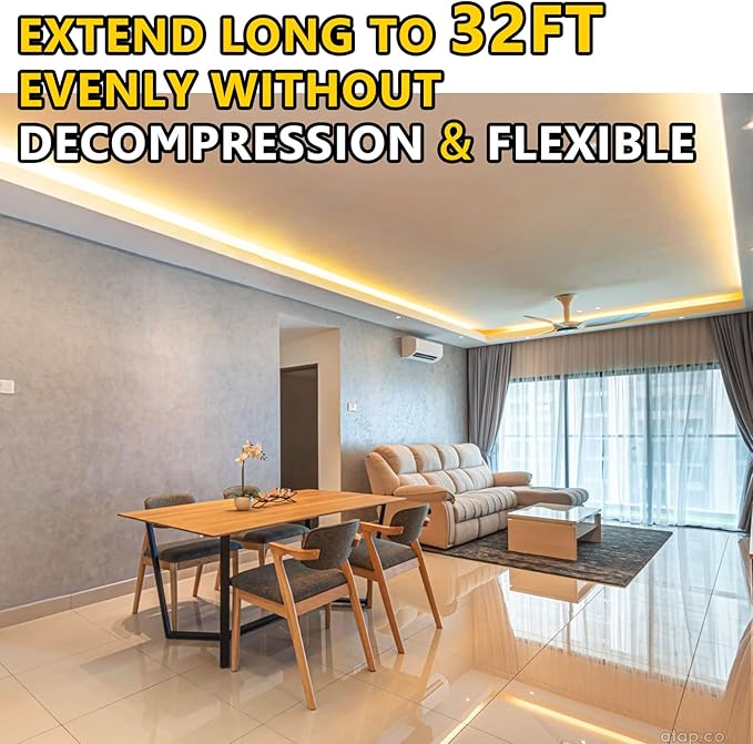 EMITEVER COB LED Strip Lights Warm White, 3000K Tape Light 25ft Premium High Density, DC 24V, 300+Lumens/ft, 3600LEDs/Spool, Ra 90+, 3W/ft, UL Listed 5 Year Warranty (Power Supply Sold Separately)