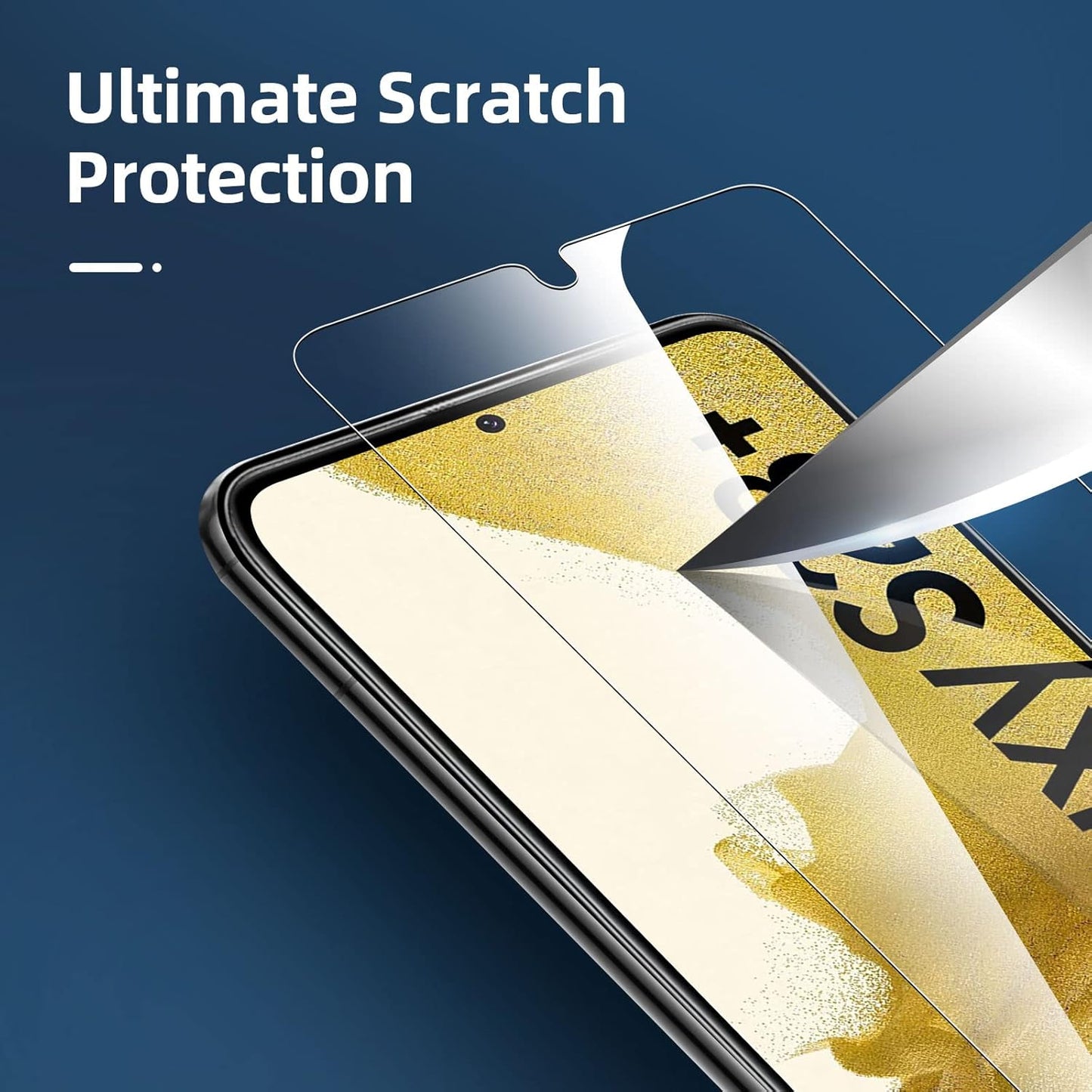 NEW'C [3 Pack] Tempered Glass Screen Protector for Samsung Galaxy S23 Plus/S23+, Anti Scratch, Bubble Free