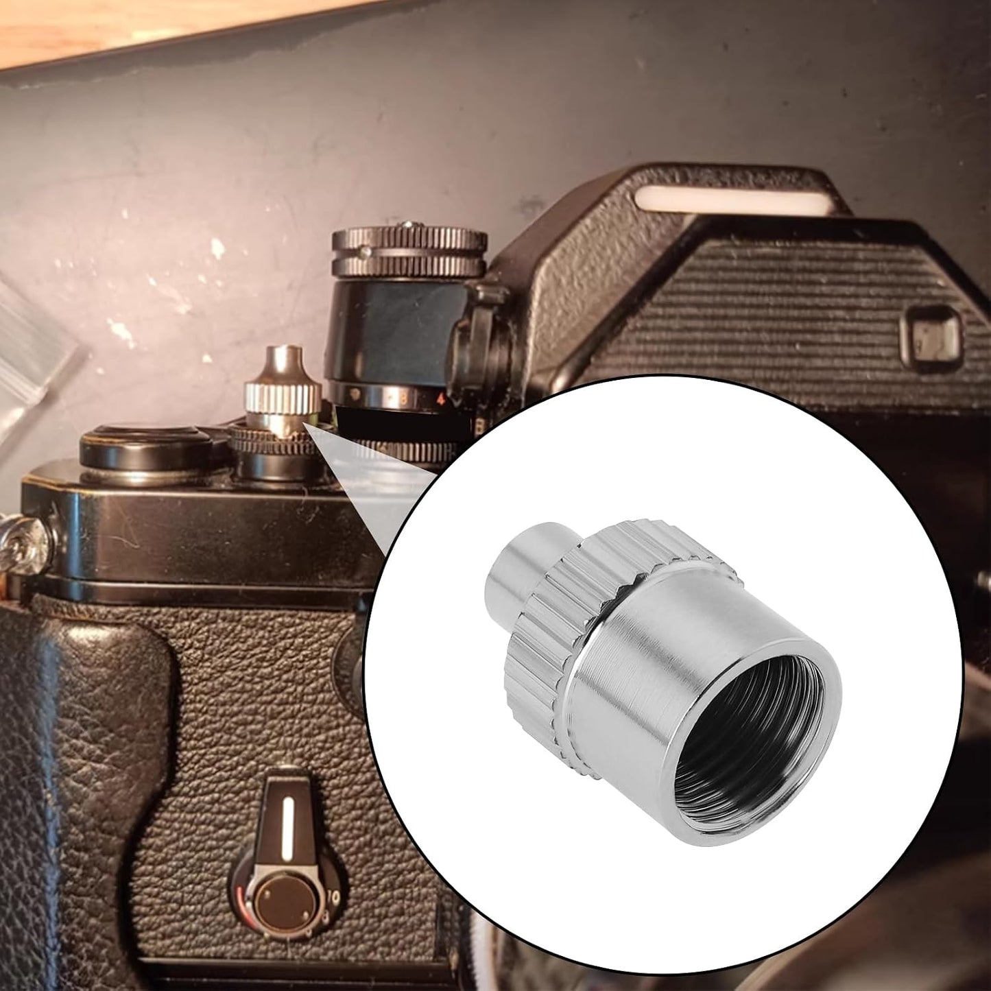 1pc F2 F2A F2SB F2AS SING F LTD Camera Shutter Release Cable Adapter Compatible with Nikon FTn Compatible with Leica