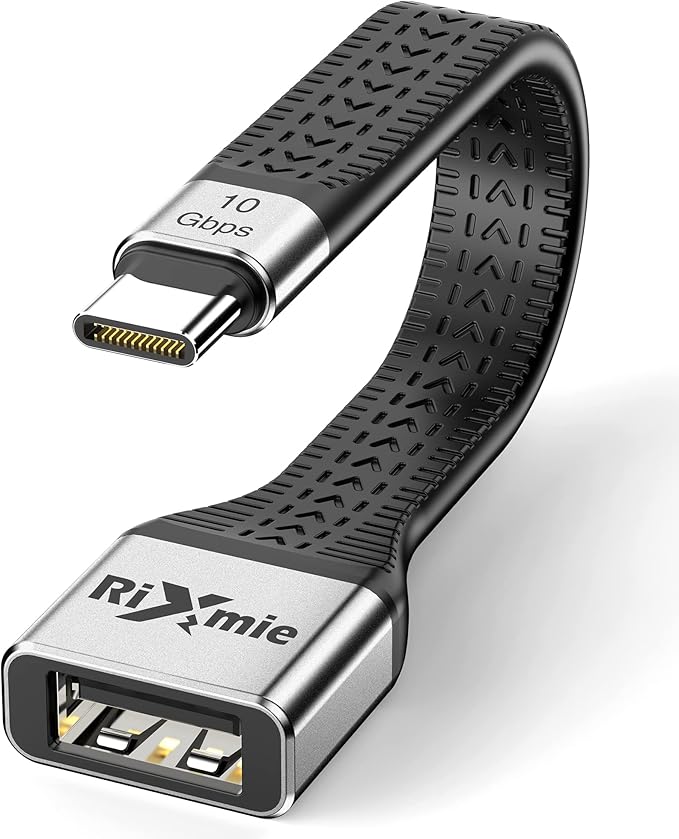 USB C to USB A OTG Adapter - Type C to USB A Male to Female Cable, 10Gbps Data Sync OTG Technology, Thunderbolt 3 to USB3.2 Female Adapter for MacBook Pro/Air and More