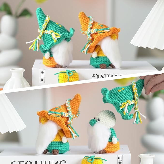 Wizardi Amigurumi DIY Crochet Kit - Gnomes F07N8-M163