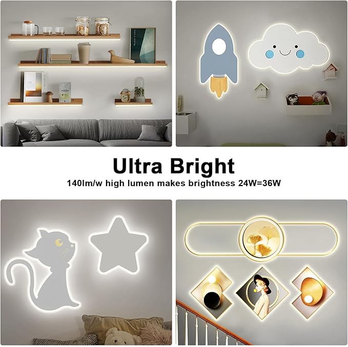 White COB Led Strip Lights Max with RF Remote, 16.4ft 4000K Dimmable Ultra Bright Neutral White COB Light Strip, Indoor COB Led Lights for Mirror, Ceiling, Kitchen, Room, Cabinet, Closet