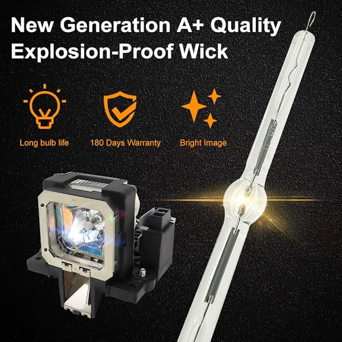 A+ Quality PK-L2210U Replacement Projector Lamp Bulb with Housing Compatible with JVC DLA-RS40U DLA-RS50 DLA-RS60 DLA-X3 DLA-X7 DLA-F110 DLA-RS45U DLA-RS55 DLA-RS65 DLA-X30B DLA-X70 DLA-X90