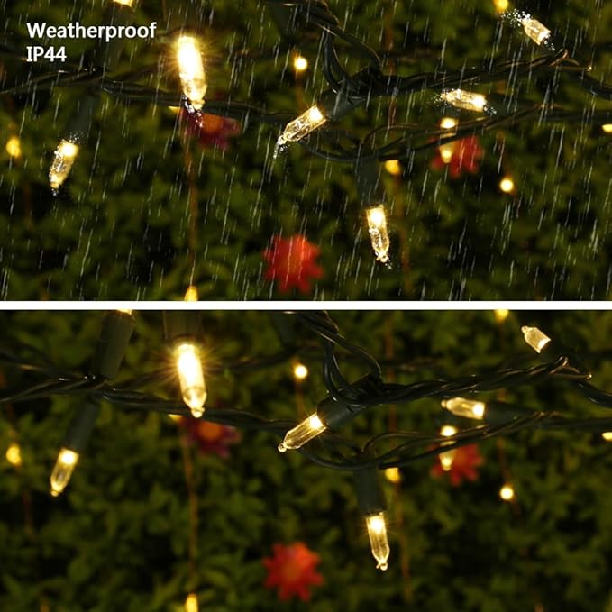 Brizled Gentle Twinkle Christmas Lights, 33ft 100 LED Christmas String Lights, 120V UL Certified Xmas Tree Light Connectable Twinkle Xmas Light Indoor Outdoor for Home Tree Holiday Wedding Patio Decor