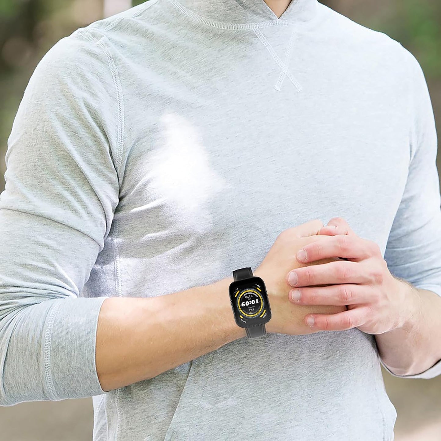 IDW17, IDW21, IDW23, IDW25, IDW26 Smart Watch Band, 22mm Leather Silicone Breathable Replacement Strap for Faweio IDW26