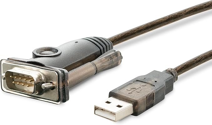 Plugable USB to Serial RS-232 Adapter (5ft) with COM Retention - Compatible with Windows, Mac, Linux (DB9 DTE Male Connector, Prolific PL2303GT Chipset, Up to 1Mbps) - PL2303-DB9