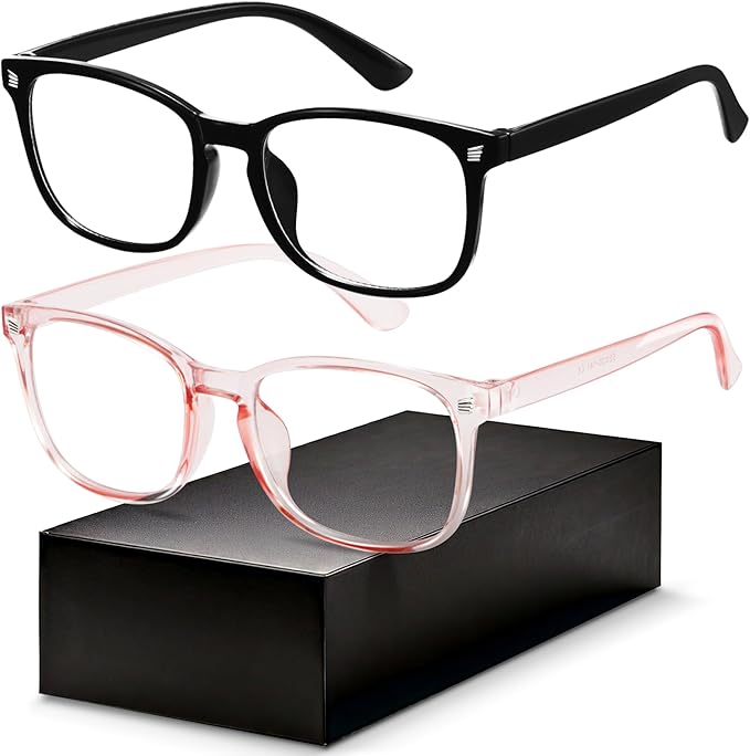 Gaoye Blue Light Glasses for Men - Blocking Square Eyeglasses, Anti UV Ray Computer Gaming Glasses Blue Blockers for Women
