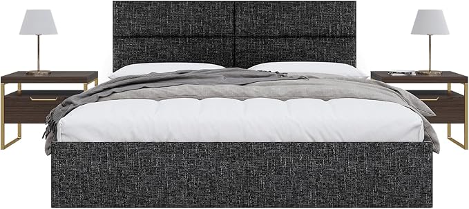 Vänt Upholstered Wall Panels - King/Cal King Size Wall Mounted Headboards - Weave Prestige - Twin/King - Set of 4 Panels (Each Individual Panel 39"x11.5")