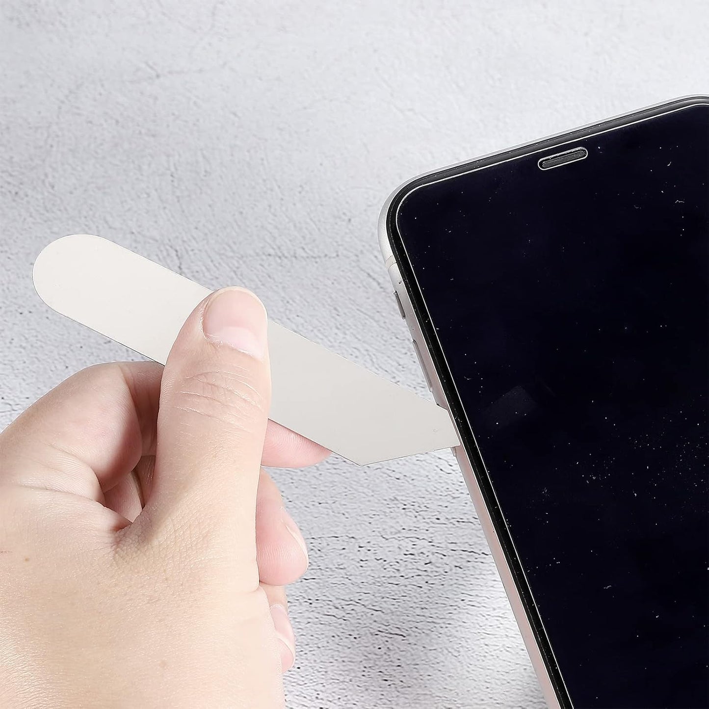 PATIKIL Flat Curved Spudger Kit, Professional Stainless Steel Pry Blade Tool for Mobile Phone Repair, 3 Set