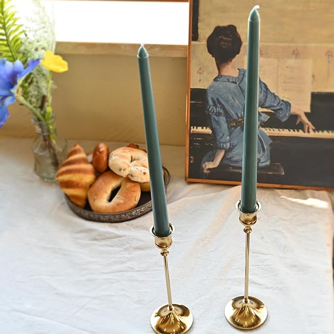 Candlestick Holders Gold, 9 Packs Taper Candle Holder for Candlesticks, Candle Sticks Holder Decor for Home Decor