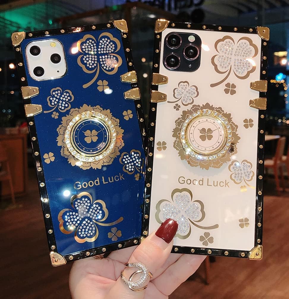 iPhone 12 Pro Max Bling Case - 6.7" Luxury Cute Shine Sparkly Glitter Diamond Rhinestone Flower Soft Phone Cover with