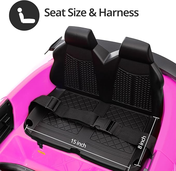 Electric Ride on Car for Kids, Licensed Audi 12V 7Ah Kids Ride-on Toy for Toddlers 3-5 Year Old Girls with Remote, Bluetooth - Hot Pink