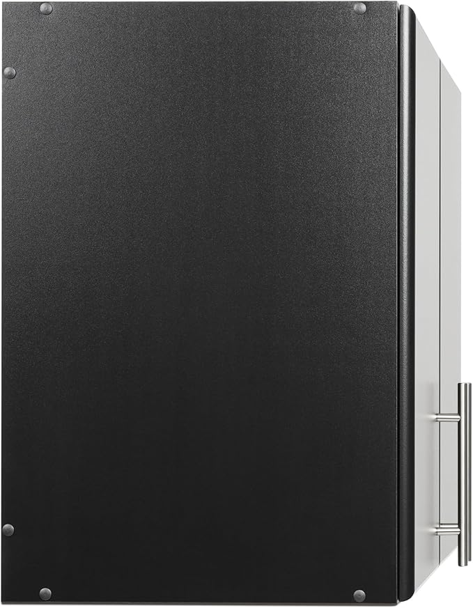 Prepac Elite 32 in. 2-Door Engineered Wood Stackable Wall Cabinet in Black