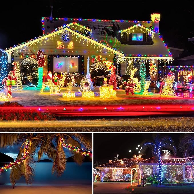 LED Rope Lights Battery Operated String Lights-40Ft 120 LEDs 8 Modes Outdoor Waterproof Fairy Lights Dimmable/Timer with Remote for Camping Party Garden Holiday Decoration