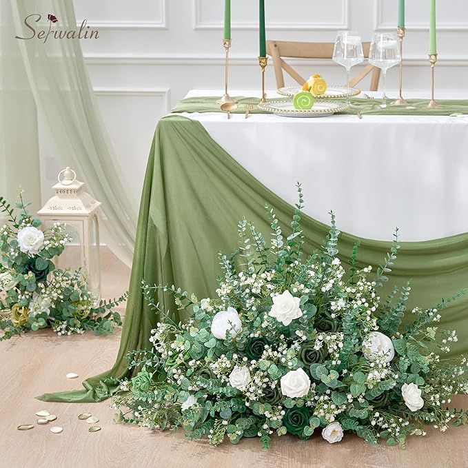 Serwalin 200 Pcs Mixed Artificial Eucalyptus Stems，Babys Breath Artificial Flowers Bulk with Artificial Fake Greenery Stems for Wedding DIY Bouquets Floral Arrangement Home Decor
