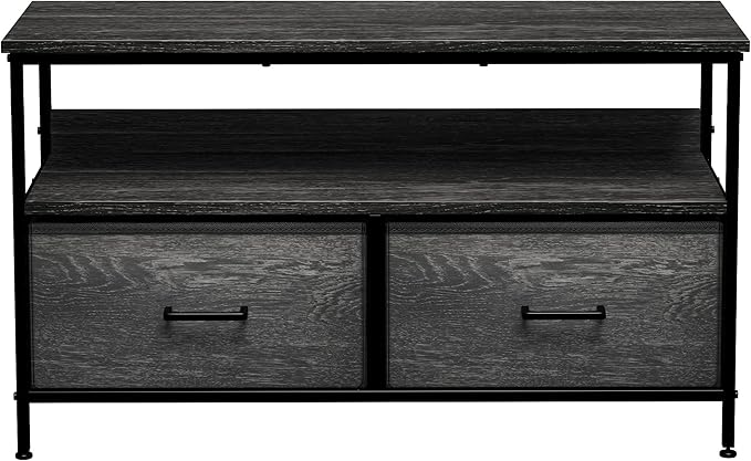 Sorbus TV Stand Dresser with 2 Drawers - Television Riser Chest with Storage - Bedroom, Living Room, Closet, & Dorm Furniture