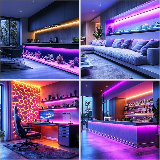 Short LED Strip Lights Purple 5V USB Not Dimmable Flexible COB LED Rope Lights 320LEDs/m Purple Super Bright Bendable Small Tape Lights for Living Room TV Lights Decoration (3.28FT/1M)