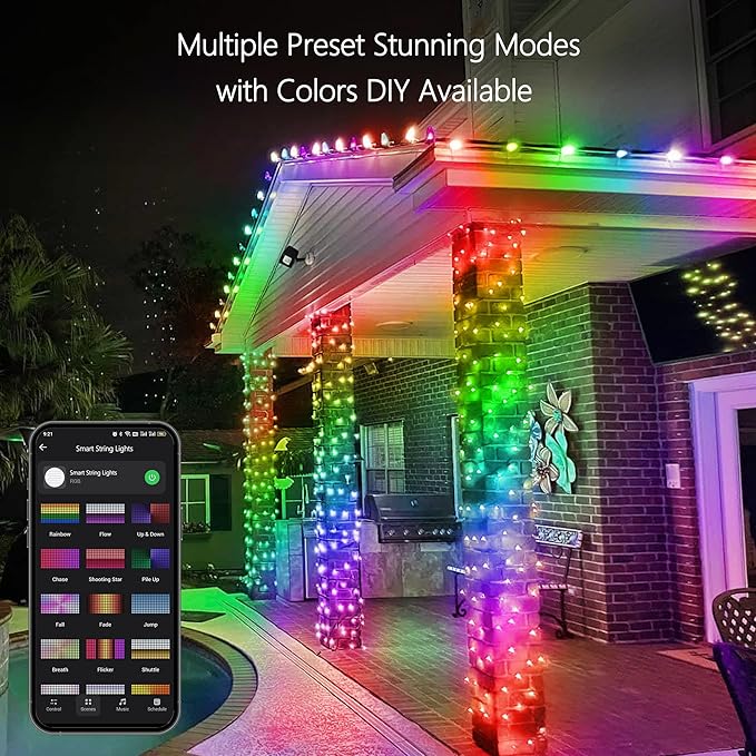 Brizled Pro Smart Christmas Lights, 66ft 200 LED WiFi Christmas Tree Lights, App Controlled RGB Color Changing Xmas Lights String Works with Alexa & Google Home for Holiday Xmas Party Indoor Outdoor